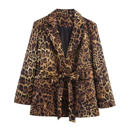 Animal Print Jacquard Suits And Trousers